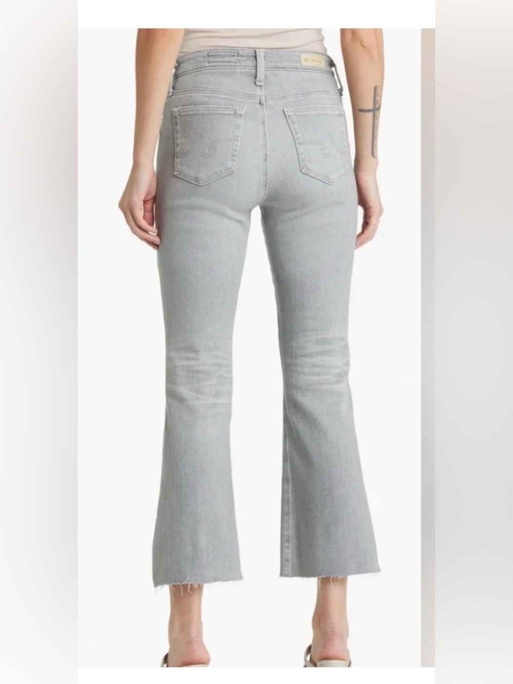 AG Farrah Boot Cut High Rise Grey Jeans - Picture 2 of 12